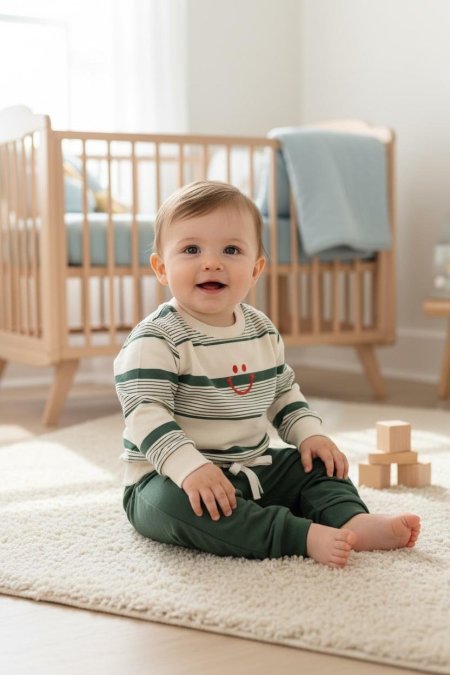 طقم الابتسامة باللون الاخضر